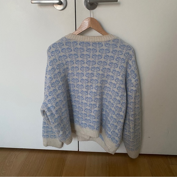 Zara Knit Jacquard Jacket Size M - Picture 3 of 4